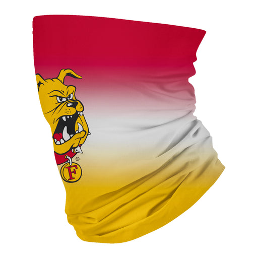 Ferris State Bulldogs Vive La Fete Degrade Logo Game Day Collegiate Face Cover Soft 4-Way Stretch Neck Gaiter - Vive La Fête - Online Apparel Store