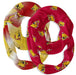 Ferris State Bulldogs Vive La Fete All Over Logo Collegiate Women Set of 2 Light Weight Ultra Soft Infinity Scarfs