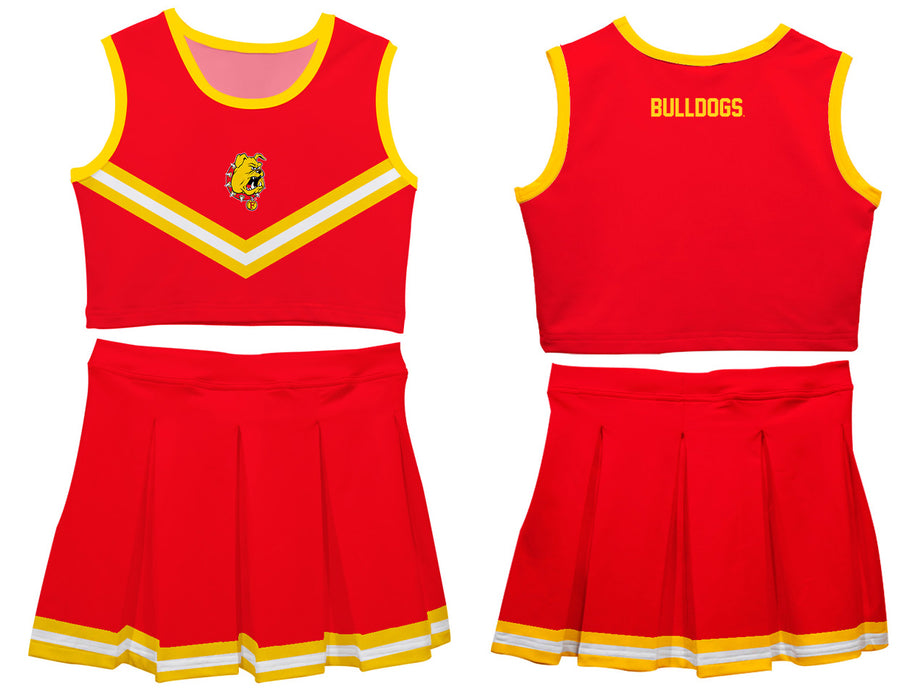 Ferris State University Bulldogs Vive La Fete Game Day Red Sleeveless Cheerleader Set - Vive La Fête - Online Apparel Store