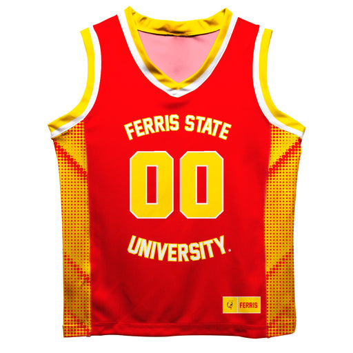 Ferris State University Bulldogs Vive La Fete Game Day Crimson Boys Fashion Basketball Top