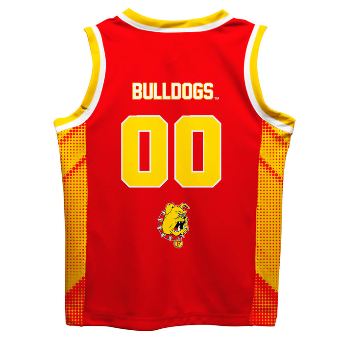 Ferris State University Bulldogs Vive La Fete Game Day Crimson Boys Fashion Basketball Top - Vive La Fête - Online Apparel Store