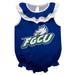 Florida Gulf Coast Eagles Blue Sleeveless Ruffle Onesie Logo Bodysuit by Vive La Fete