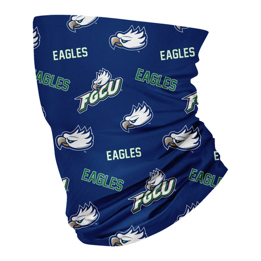 Florida Gulf Coast Eagles Neck Gaiter Blue All Over Logo FGCU - Vive La Fête - Online Apparel Store