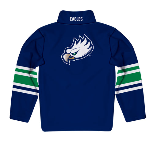 Florida Gulf Coast Eagles Vive La Fete Game Day Blue Quarter Zip Pullover Stripes on Sleeves - Vive La Fête - Online Apparel Store