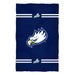 Florida Gulf Coast Eagles Vive La Fete Game Day Absorvent Premium Blue Beach Bath Towel 51 x 32" Mascot and Stripes"