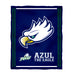 Florida Gulf Coast Eagles Vive La Fete Kids Game Day Blue Plush Soft Minky Blanket 36 x 48 Mascot
