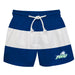 Florida Gulf Coast Eagles Vive La Fete Blue White Stripes Swimtrunks V2