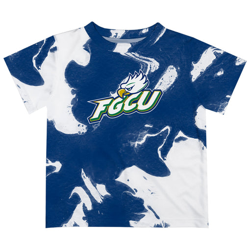 Florida Gulf Coast Eagles Vive La Fete Marble Boys Game Day Blue Short Sleeve Tee