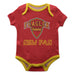 Flagler College St. Augustine Vive La Fete Infant Game Day Red Short Sleeve Onesie New Fan Logo and Mascot Bodysuit