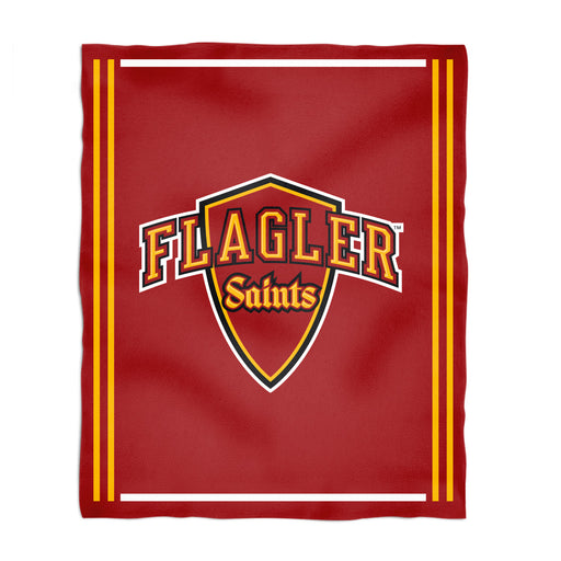 Flagler College St. Augustine Saints Vive La Fete Kids Game Day Red Plush Soft Minky Blanket 36 x 48 Mascot