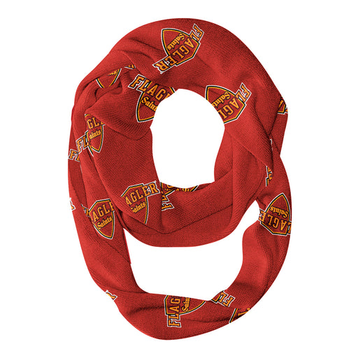 Flagler College St. Augustine Vive La Fete Repeat Logo Game Day Collegiate Women Light Weight Ultra Soft Infinity Scarf
