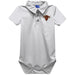 Flagler College St. Augustine Saints Embroidered White Solid Knit Polo Onesie