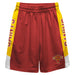 Flagler College St. Augustine Vive La Fete Game Day Red Stripes Boys Solid Gold Athletic Mesh Short