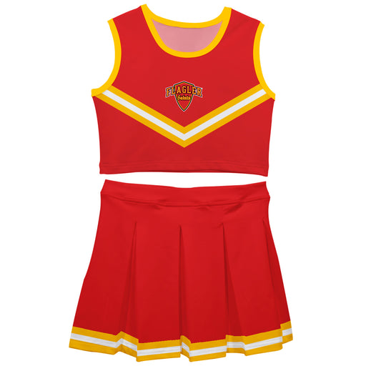 Flagler College St. Augustine Vive La Fete Game Day Red Sleeveless Cheerleader Set