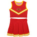 Flagler College St. Augustine Vive La Fete Game Day Red Sleeveless Cheerleader Set