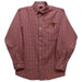 Flagler College St. Augustine Saints Embroidered Red Gingham Long Sleeve Button Down Shirt