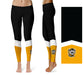 FHSU Tigers Vive la Fete Game Day Collegiate Ankle Color Block Women's Black Gold Yoga Leggings - Vive La Fête - Online Apparel Store