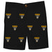 Fort Hays State University Tigers FHSU Structured Short Black All Over Logo - Vive La Fête - Online Apparel Store
