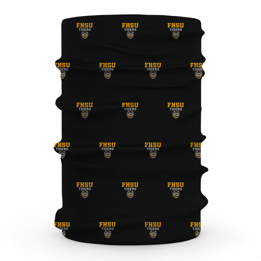 FHSU Tigers Vive La Fete All Over Logo Game Day Collegiate Face Cover Soft 4-Way Stretch Two Ply Neck Gaiter - Vive La Fête - Online Apparel Store