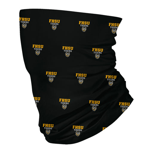 FHSU Tigers Vive La Fete All Over Logo Game Day Collegiate Face Cover Soft 4-Way Stretch Two Ply Neck Gaiter - Vive La Fête - Online Apparel Store