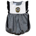 Fort Hays State University Tigers FHSU Embroidered Black Gingham Girls Bubble