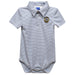 Fort Hays State University Tigers FHSU Embroidered Gray Stripe Knit Polo Onesie