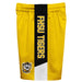 Fort Hays State University Tigers FHSU Vive La Fete Game Day Gold Stripes Boys Solid Black Athletic Mesh Short - Vive La Fête - Online Apparel Store