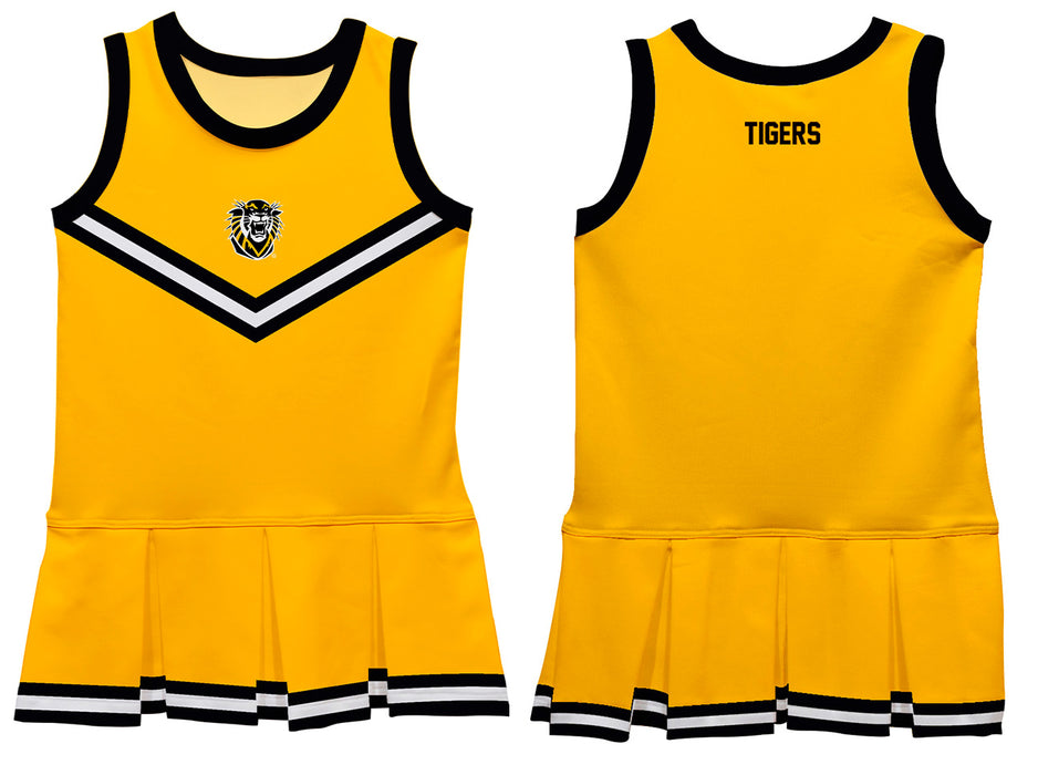 Fort Hays State University Tigers FHSU Vive La Fete Game Day Gold Sleeveless Cheerleader Dress - Vive La Fête - Online Apparel Store