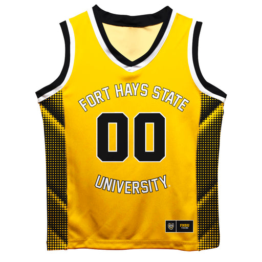 Fort Hays State University Tigers FHSU Vive La Fete Game Day Gold Boys Fashion Basketball Top