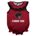 Florida Tech Panthers Red Sleeveless Ruffle Onesie Logo Bodysuit by Vive La Fete