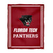 Florida Tech Panthers Vive La Fete Kids Game Day Red Plush Soft Minky Blanket 36 x 48 Mascot