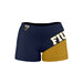 Florida International Panthers Vive La Fete Game Day Collegiate Leg Color Block Women Navy Gold Optimum Yoga Short