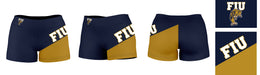 Florida International Panthers Vive La Fete Game Day Collegiate Leg Color Block Women Navy Gold Optimum Yoga Short - Vive La Fête - Online Apparel Store