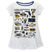 FIU Panthers Hand Sketched Vive La Fete Impressions Artwork White Short Sleeve Top