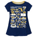 FIU Panthers Hand Sketched Vive La Fete Impressions Artwork Blue Short Sleeve Top
