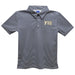 FIU Panthers Embroidered Navy Stripes Short Sleeve Polo Box Shirt