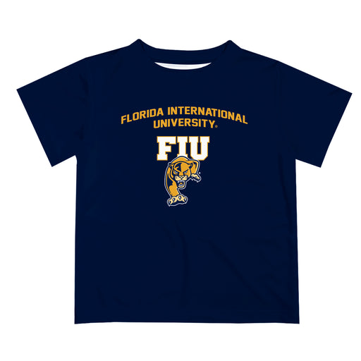 Florida International Panthers Vive La Fete Boys Game Day V2 Blue Short Sleeve Tee Shirt