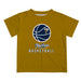 Florida International Panthers Vive La Fete Basketball V1 Gold Short Sleeve Tee Shirt