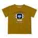 Florida International Panthers Vive La Fete Football V2 Gold Short Sleeve Tee Shirt