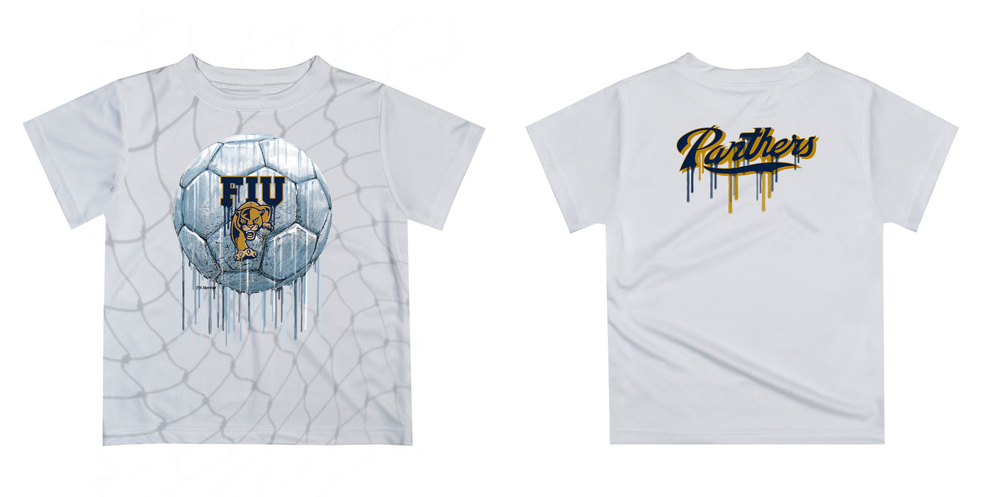 FIU Panthers Original Dripping Soccer Blue T-Shirt by Vive La Fete - Vive La Fête - Online Apparel Store