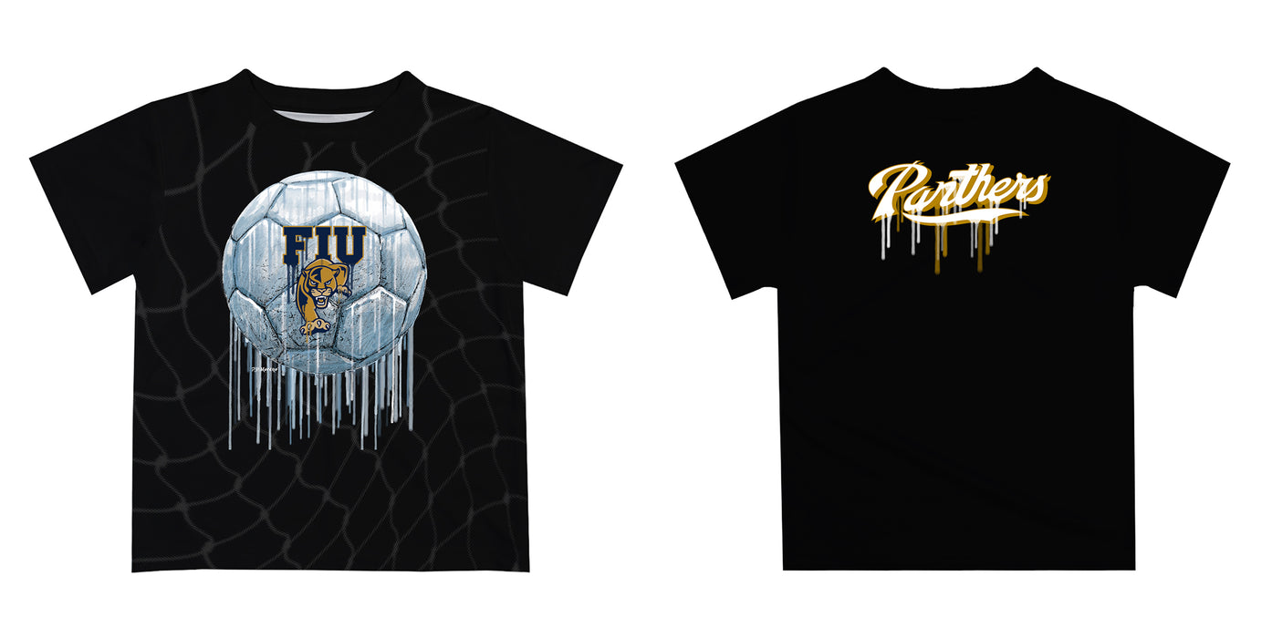 FIU Panthers Original Dripping Soccer Blue T-Shirt by Vive La Fete - Vive La Fête - Online Apparel Store