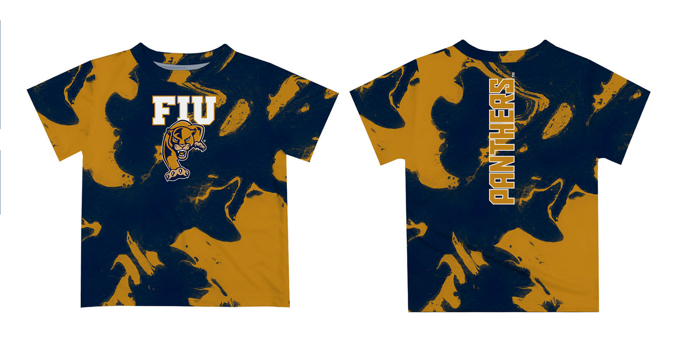 FIU Panthers  Vive La Fete Marble Boys Game Day Blue Short Sleeve Tee - Vive La Fête - Online Apparel Store