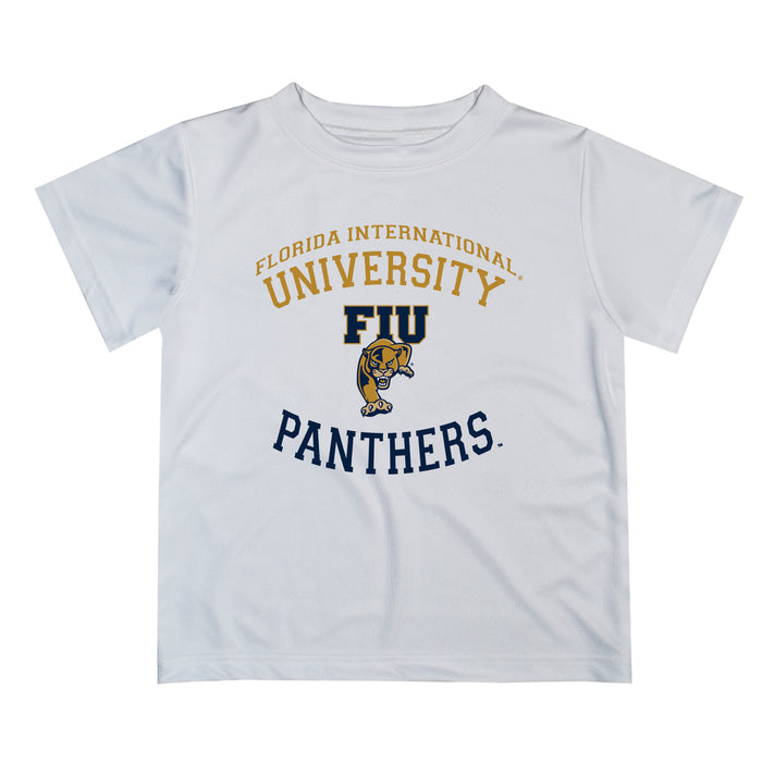 Florida International Panthers Vive La Fete Boys Game Day V1 White Short Sleeve Tee Shirt