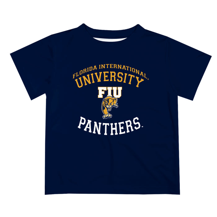 Florida International Panthers Vive La Fete Boys Game Day V1 Blue Short Sleeve Tee Shirt