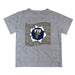 Florida International Panthers Vive La Fete  Heather Gray Art V1 Short Sleeve Tee Shirt