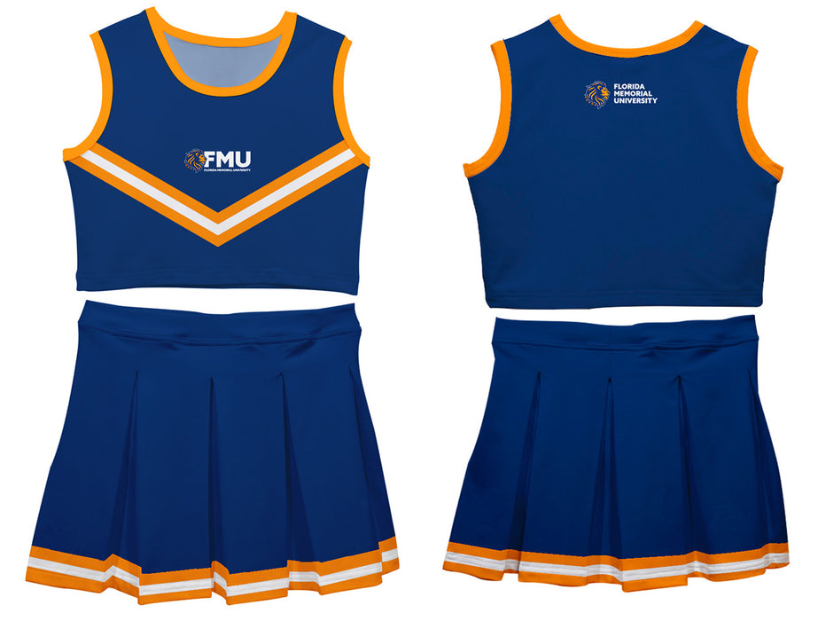 Florida Memorial University FMU Lions Vive La Fete Game Day Blue Sleeveless Chearleader Set - Vive La Fête - Online Apparel Store