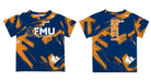 Florida Memorial University FMU Lions Vive La Fete Boys Game Day Blue Short Sleeve Tee Paint Brush - Vive La Fête - Online Apparel Store