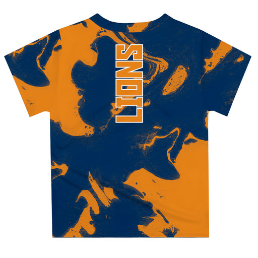 Florida Memorial University FMU Lions Vive La Fete Marble Boys Game Day Blue Short Sleeve Tee - Vive La Fête - Online Apparel Store