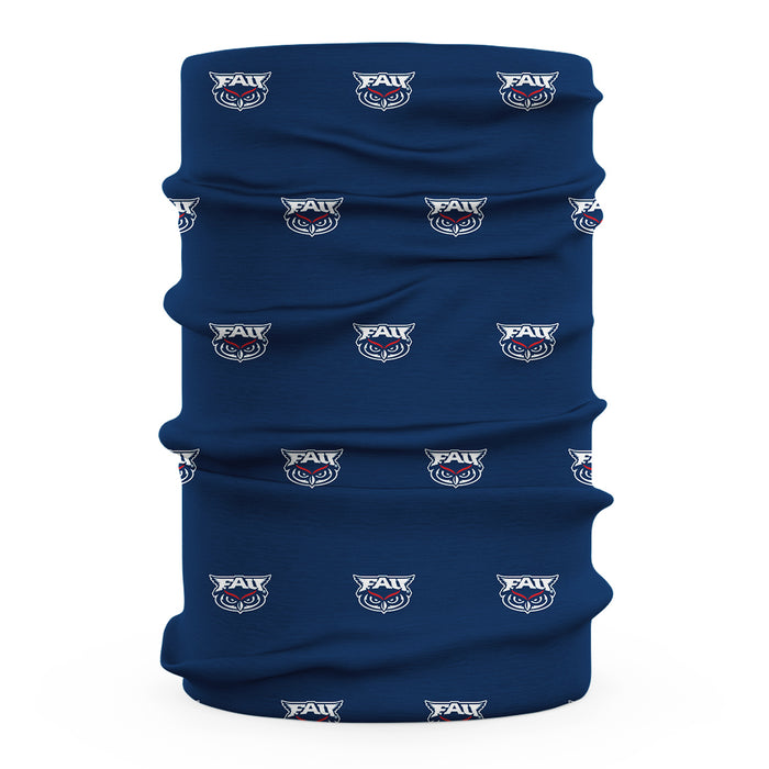 FAU Owls Vive La Fete All Over Logo Game Day Collegiate Face Cover Soft 4-Way Stretch Two Ply Neck Gaiter - Vive La Fête - Online Apparel Store
