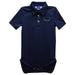 Florida Atlantic Owls Embroidered Navy Solid Knit Polo Onesie